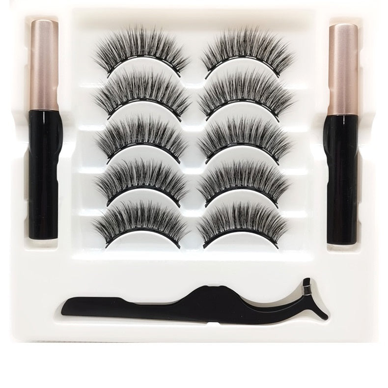 Magnetic eyelashes eyeliner set