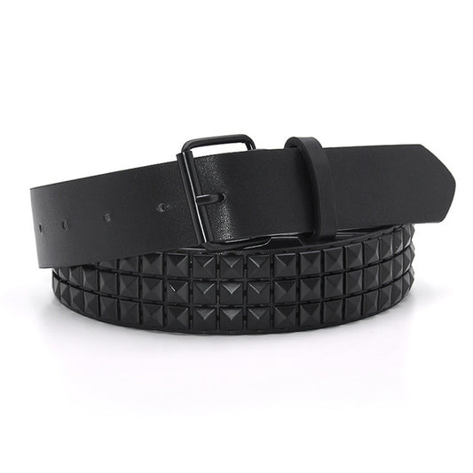 Pyramid rivet studded Belt