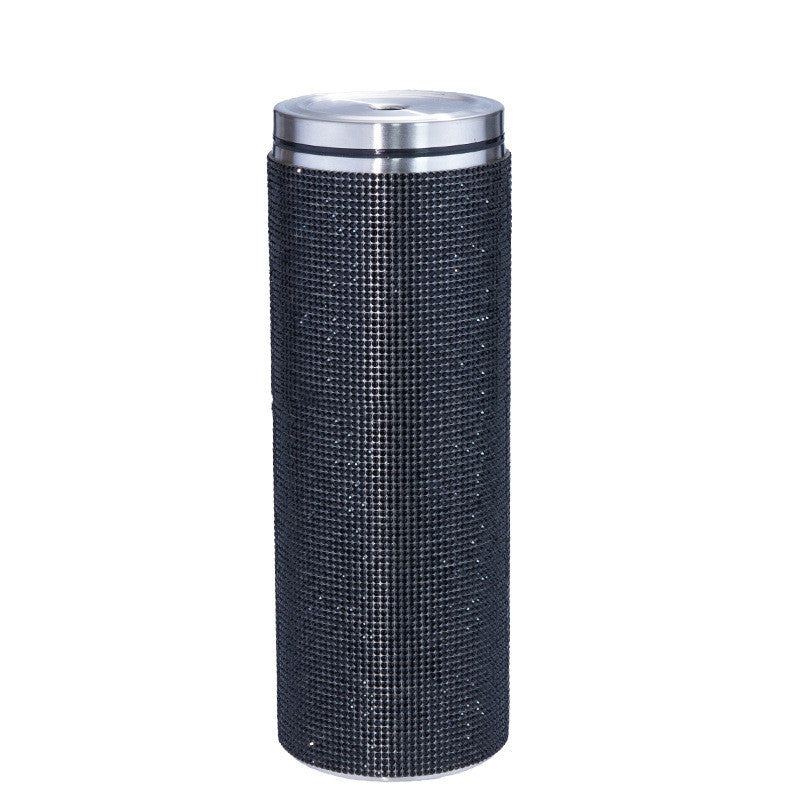 Stainless steel cup with straw