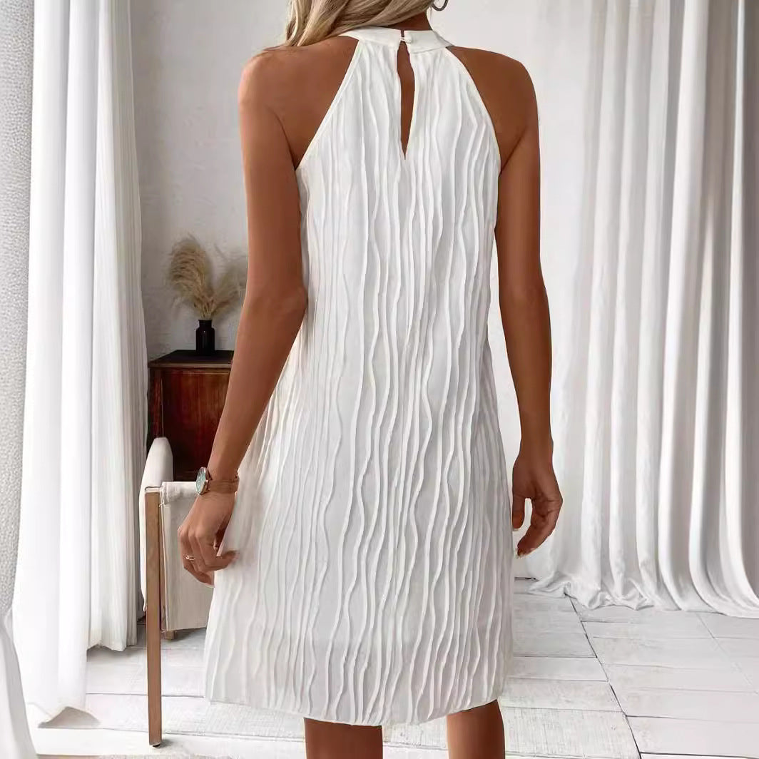 Halter backless dress