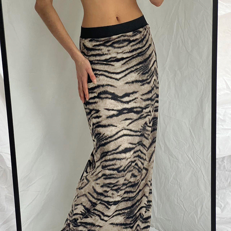 Long tiger skirt