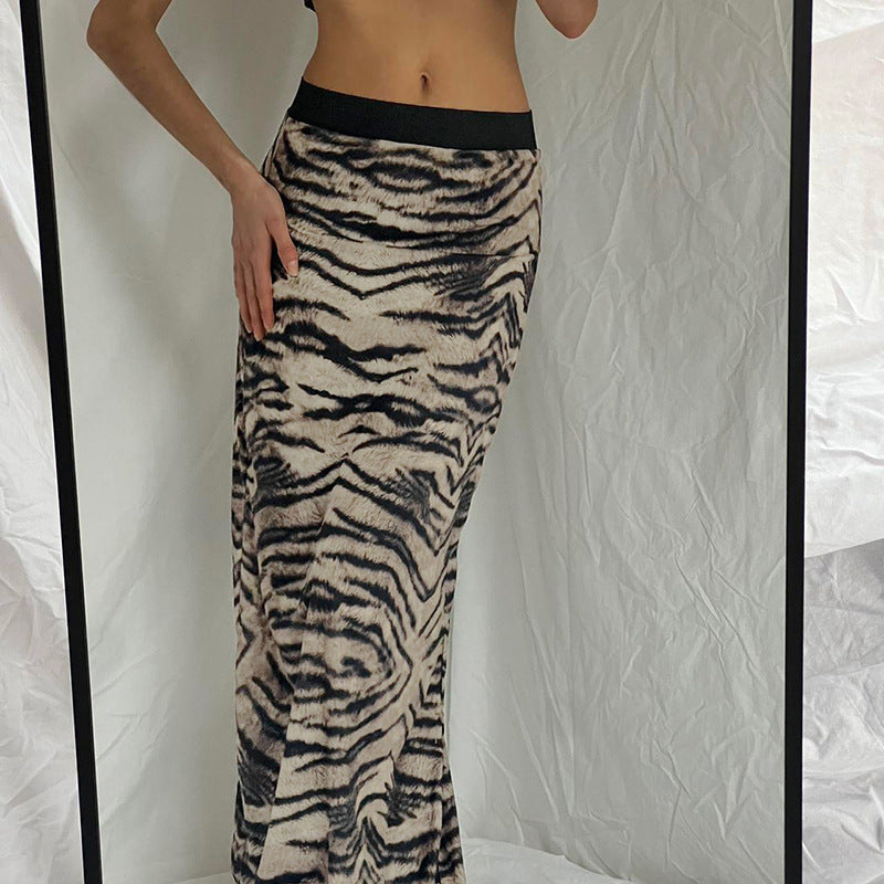 Long tiger skirt