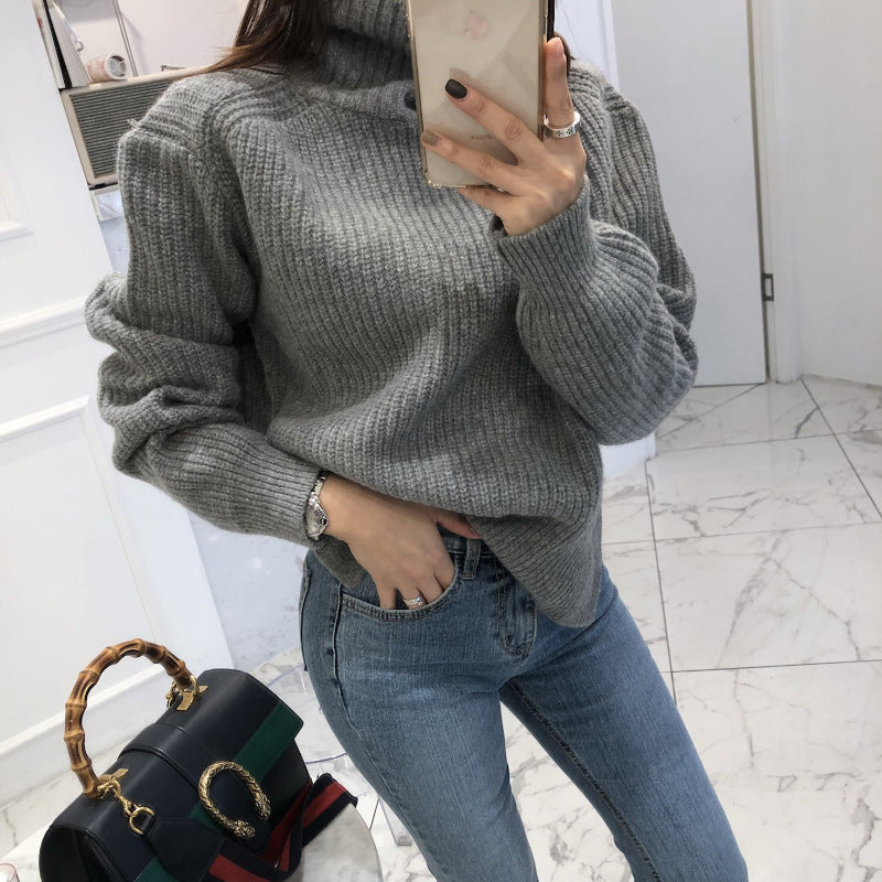 Cutout knit sweater