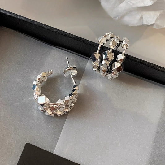 Silver earrings