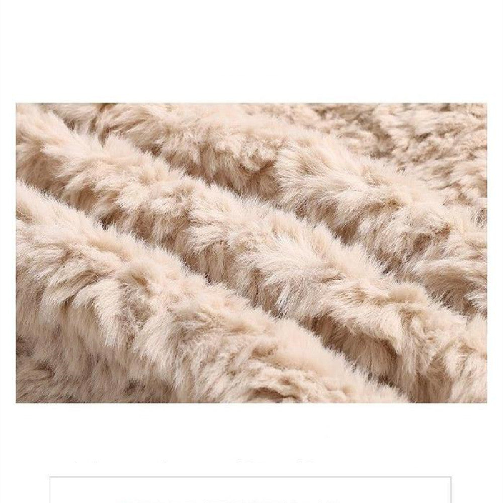 Versatile coat thickened plush long