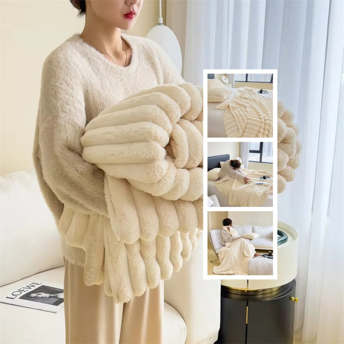 Soft wind bubble blanket