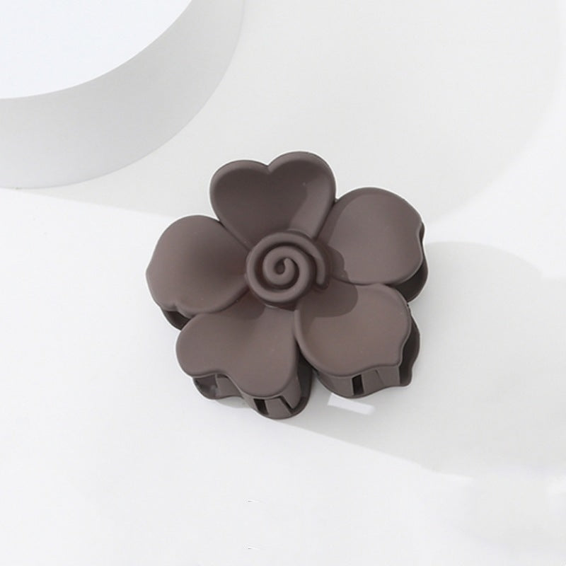 Dark coffee hairpin clip