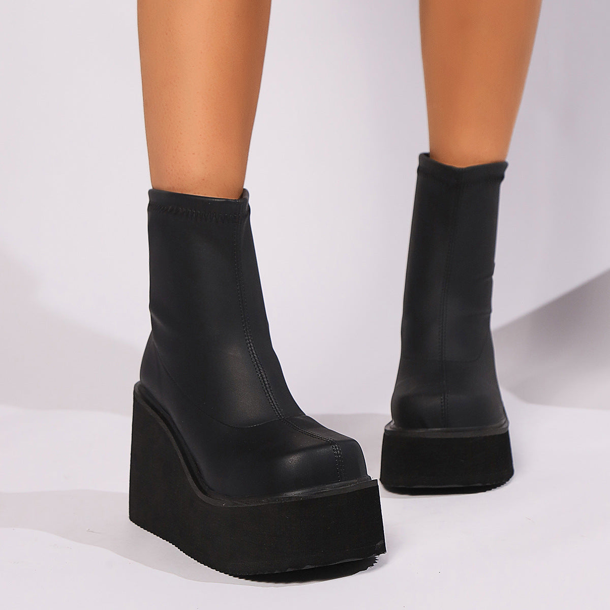 Muffin latform edge boots